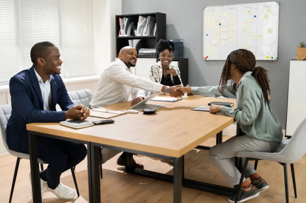 Client team meeting with Twenterprise recruiters